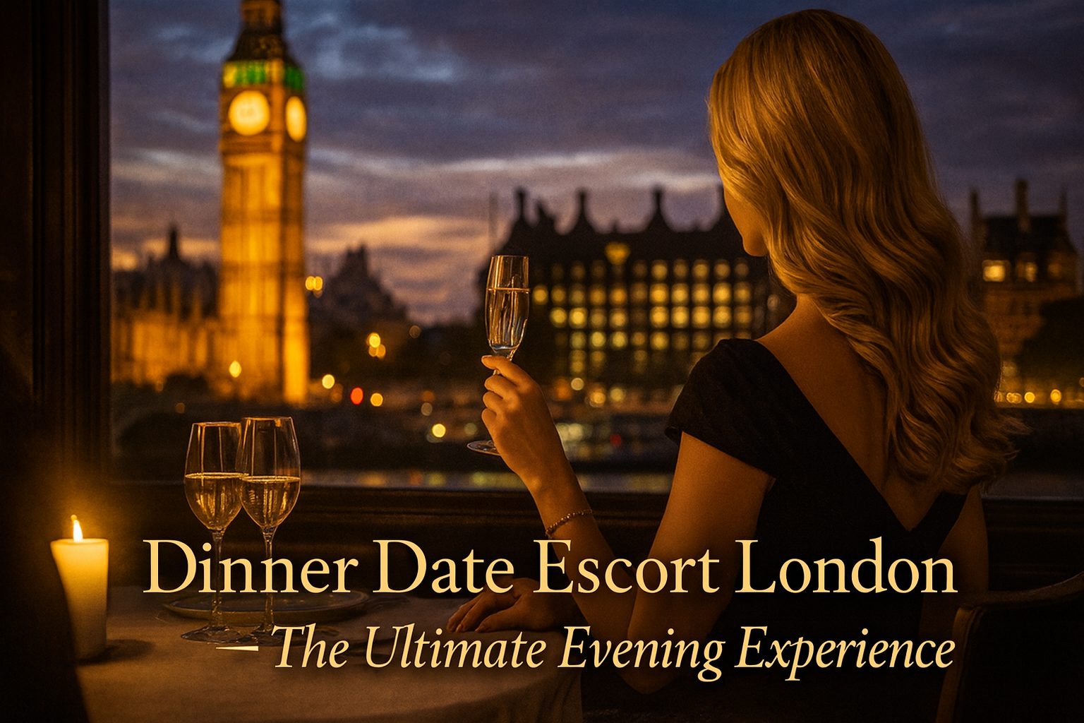 Dinner date escort London — elegant evening at restaurant